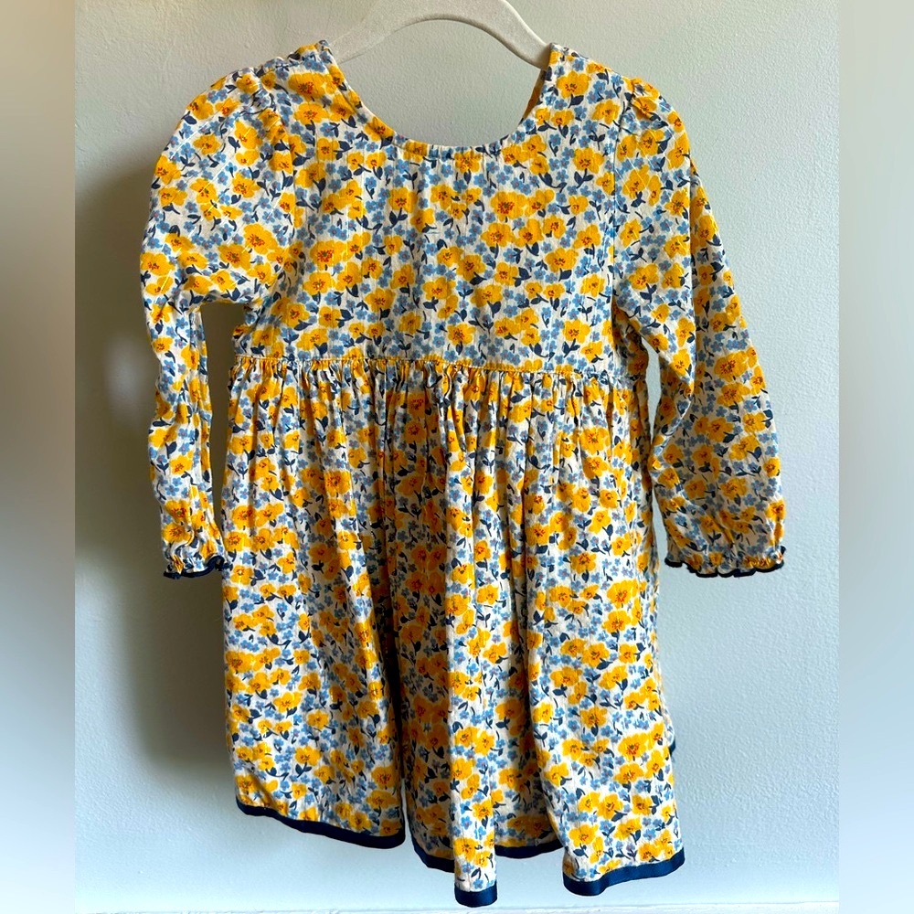 Pink Chicken Yellow and Blue Smocked Sundress